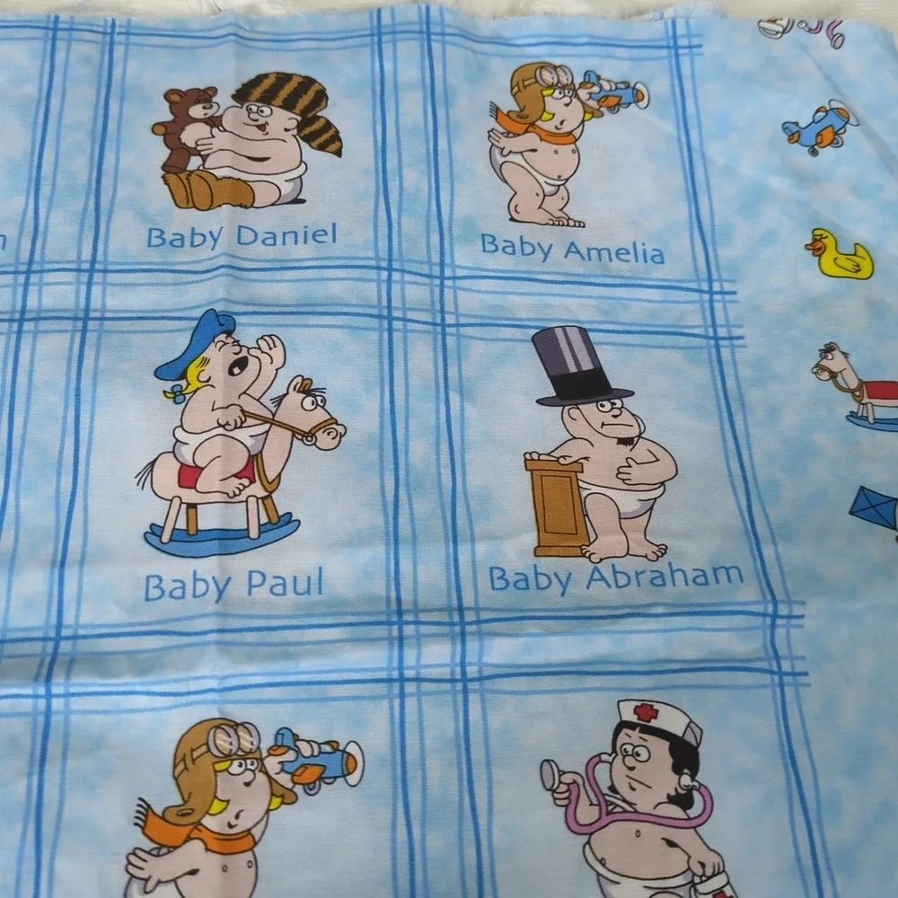 1 Yard Becky & Me KEY to the FUTURE Famous Babies Print Concepts Fabric‎